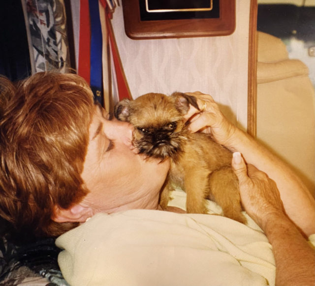 Kay Braukman and her beloved Griff